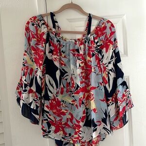 Parker Flowy Off Shoulder Top M